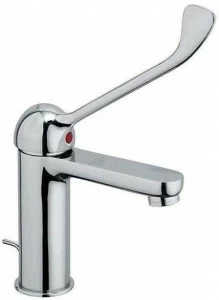 Rubinetterie Frattini Смеситель для раковины, однорычажный, с длинным рычагом и сливным клапаном Mocca