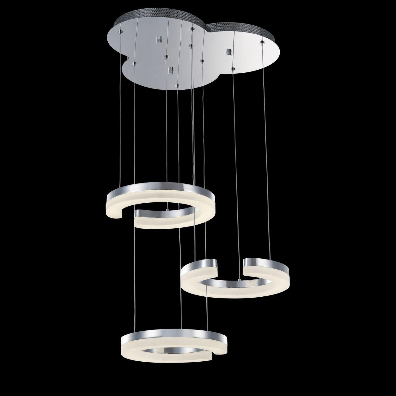 Подвесной светодиодный светильник Lightstar А LIGHTSTAR ДИЗАЙНЕРСКИЕ 070454 Прозрачный;серебро  - Вид №2
