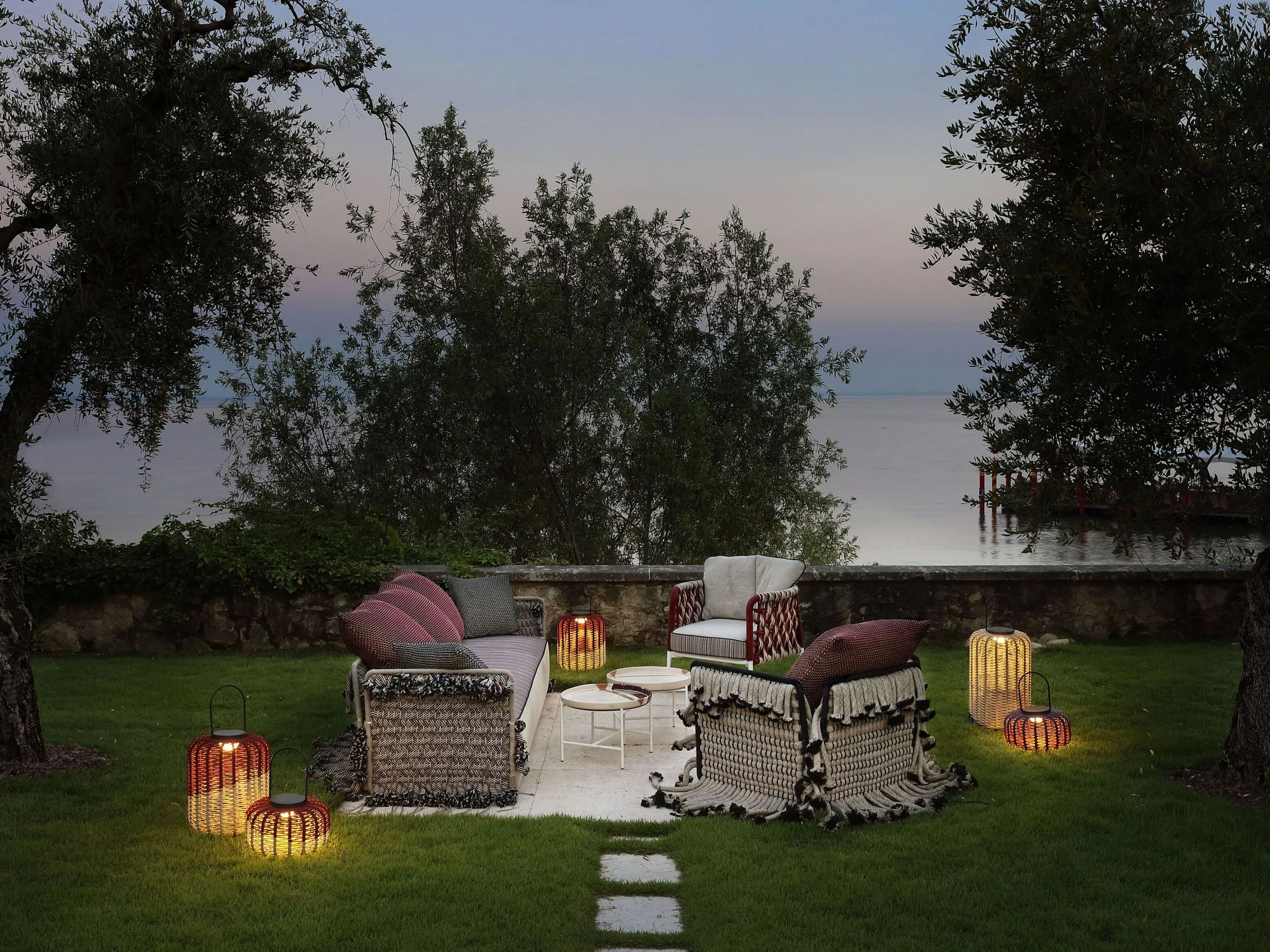 3-местный алюминиевый открытый диван с плетением Nodo Italia Antonio Marras + Nodo Italia ARCH-00151240 - Вид №17