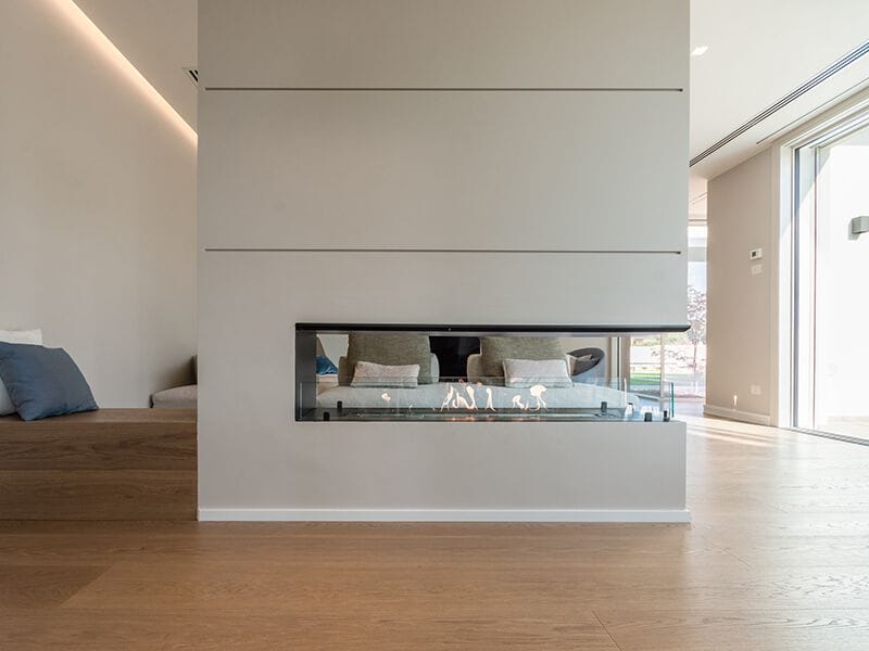 Встроенный камин с тройным фасадом из биоэтанола bioKamino Bkbf ARCH-00042296 - Вид №2