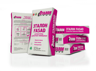 Штукатурка фасадная Эталон Fasad 25кг 3592 - Вид №1