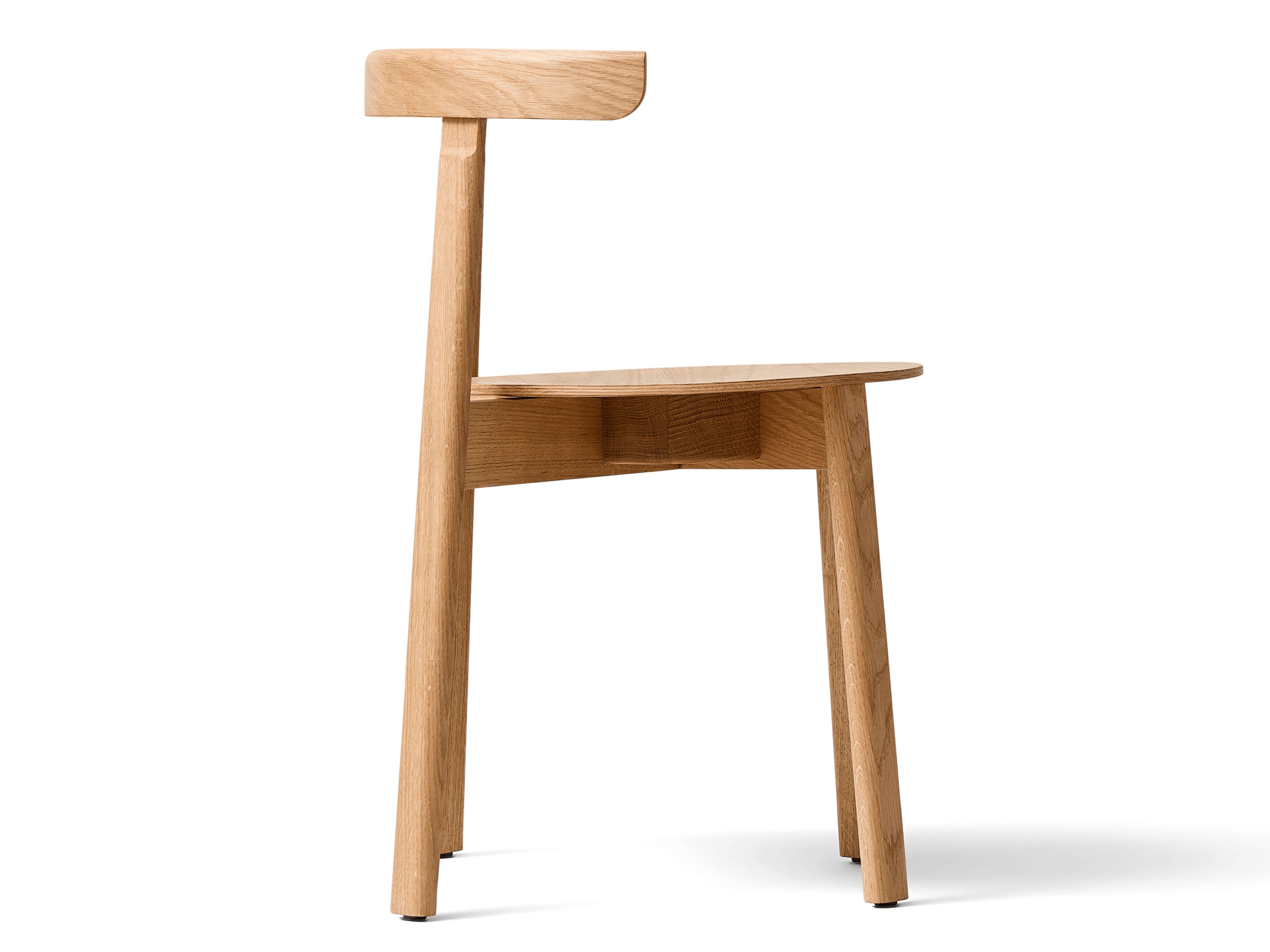 Штабелируемый стул из дуба с открытой спинкой Form & Refine Lunar ARCH-00138732 - Вид №2
