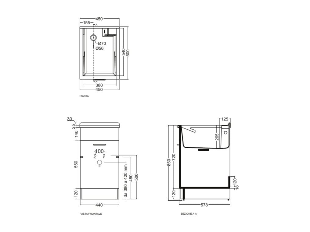 Шкаф для белья из ДСП с распашными дверцами COLAVENE Swash ARCH-00088164 - Вид №14