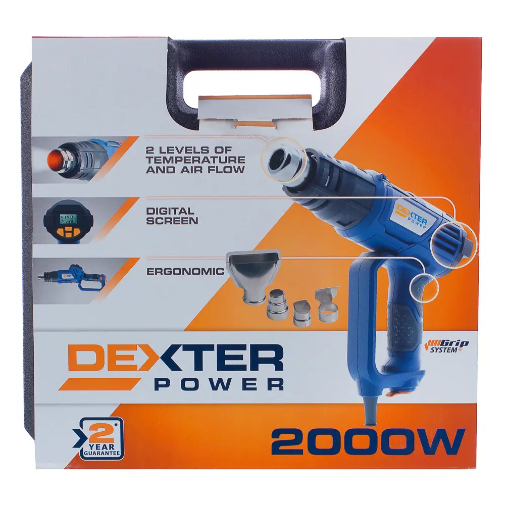 Фен технический Dexter, с дисплеем, 2000 Вт DEXTER POWER STLM-2070848 - Вид №4
