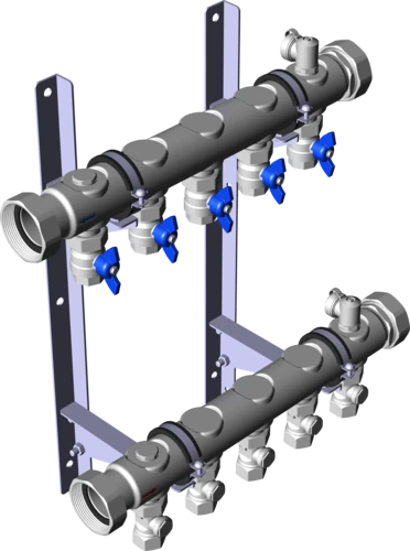 620 813 Модель 1007 Трубопроводные системы  Fonterra панельное отопление  Коллекторы  Нержавеющая сталь Santreyd  - Вид №3