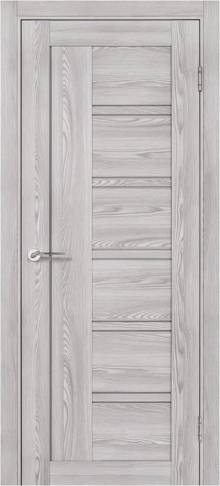 87404345 Дверь межкомнатная со стеклом Парма вертикальная 70x200 см ПВХ цвет холодное дерево с замком и петлями STLM-0073737