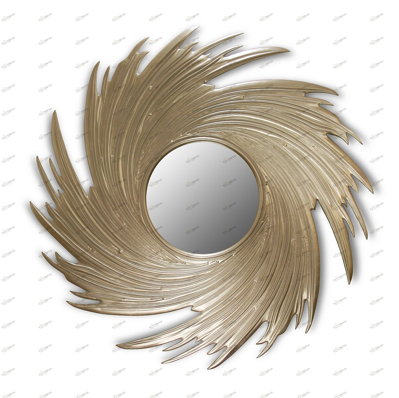 Золотое зеркало настенное VORTEX IN SHAPE FASHION 00-3860149 Золото