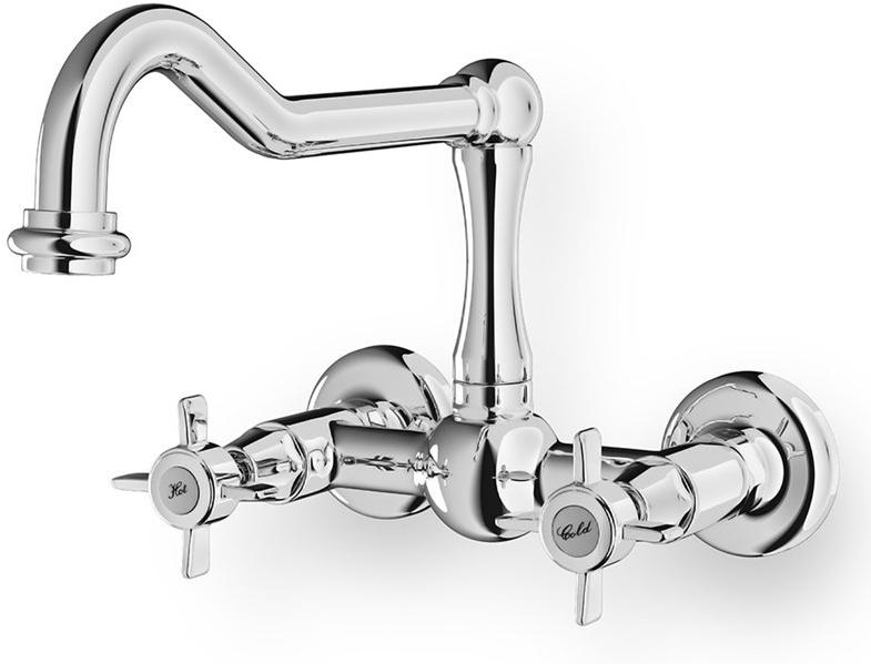 Officine Gullo Смеситель для кухни из латуни настенный с поворотным изливом sun-id-1401501 - Вид №1