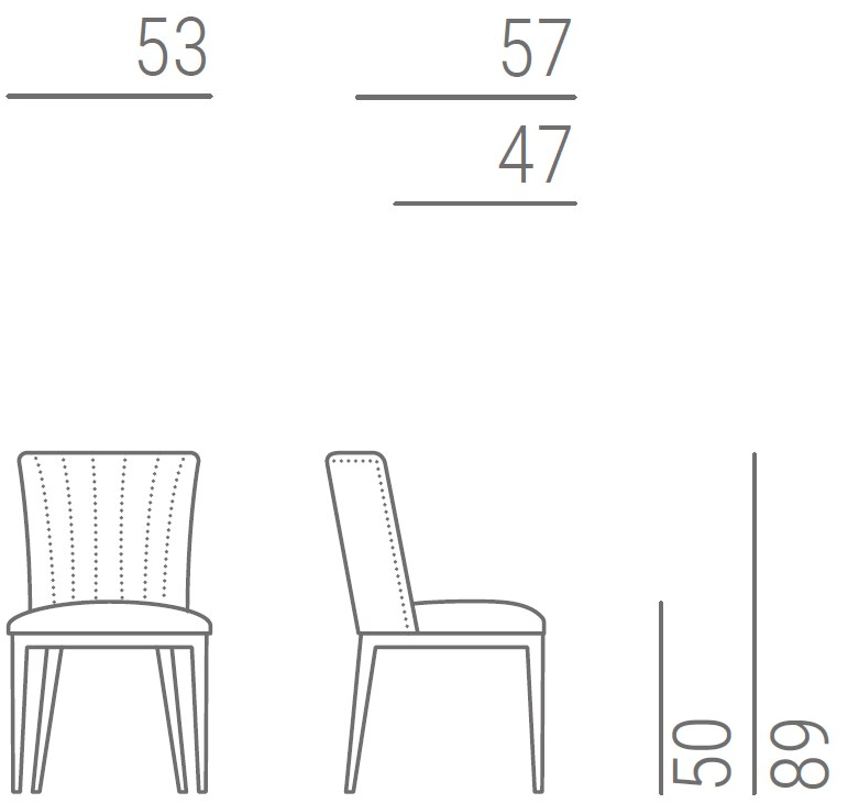 Marelli Стул из ткани  9me101  - Вид №3