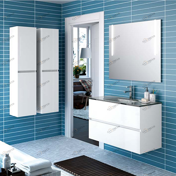КОМПЛЕКТ МЕБЕЛИ FUSSION LINE 100 СМ GLOSS WHITE SALGAR 23305