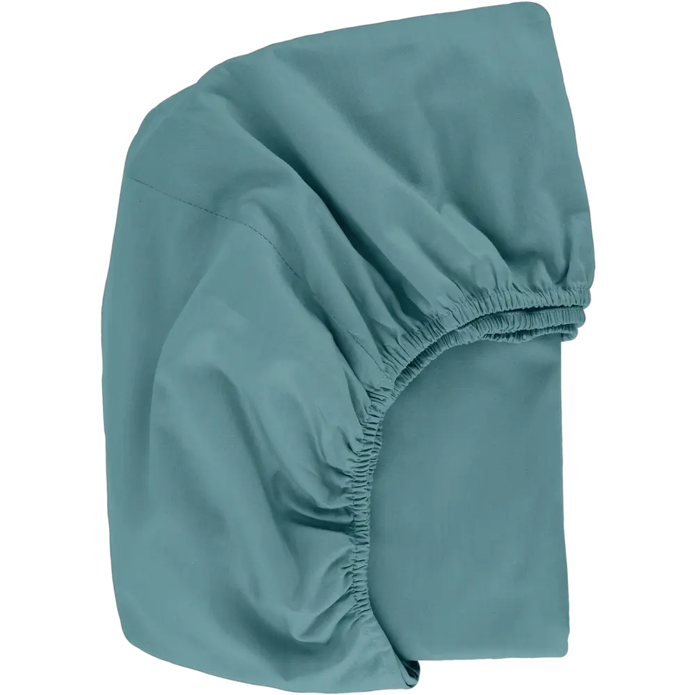 Простыня 160x200 см трикотаж на резинке бирюзовый Santreyd STLM-2153935