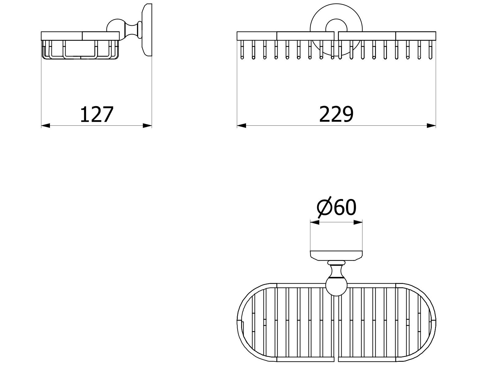 Настенная мыльница IB Hermes-аксессуары ARCH-00118931 - Вид №8