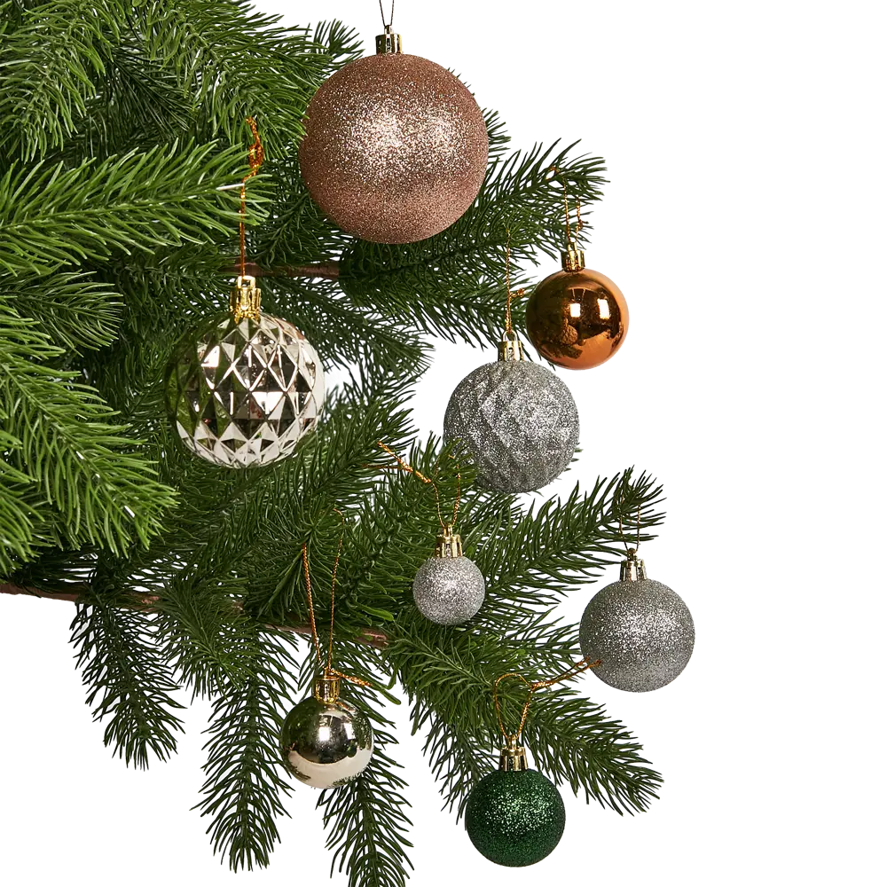 87036352 Набор новогодних шаров Christmas ø8 см цвет зеленый 50 шт. STLM-1541515 Santreyd  - Вид №18