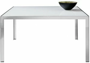B&B Italia Квадратный стол из стали и стекла The table