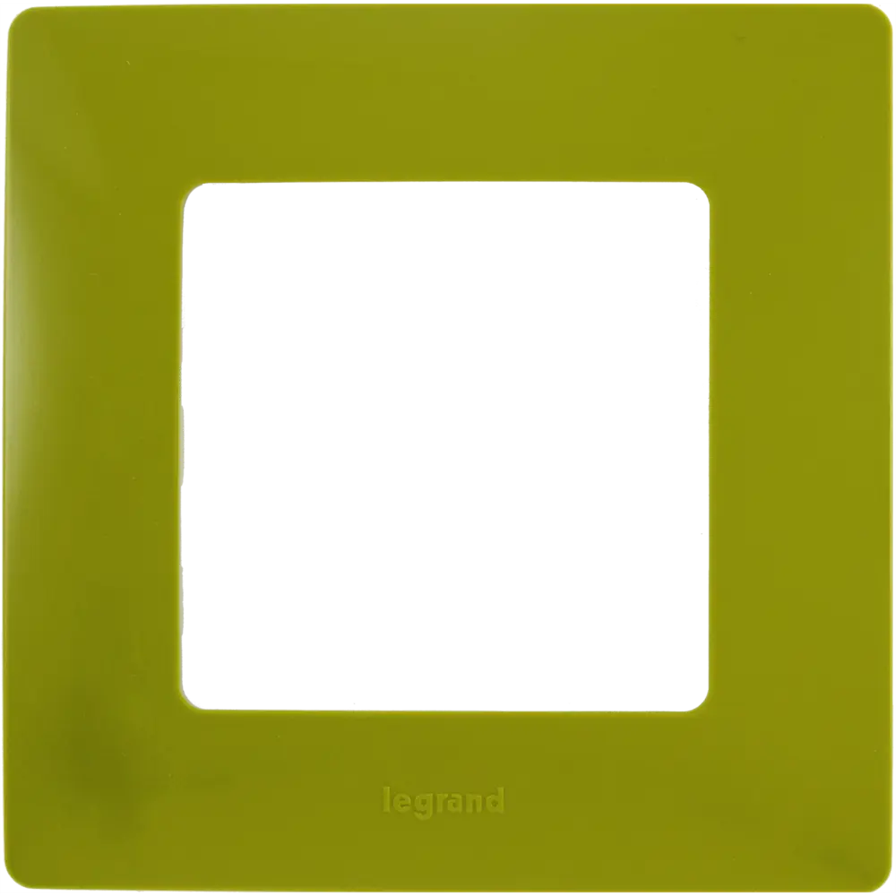 Рамка для розеток и выключателей Legrand Etika 1 пост, цвет зеленый папоротник STLM-2192409