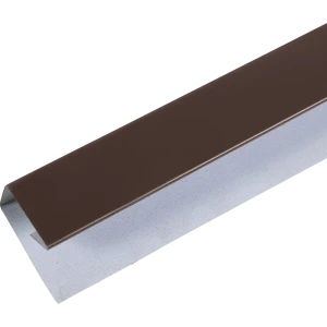 П-планка для профнастила С8 17x20 мм 2 м 0.4 мм RAL 8017 Коричневый