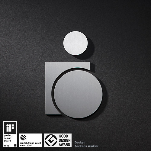 P0501 Пользователь инвалидной коляски с пиктограммой туалета, слева PHOS 