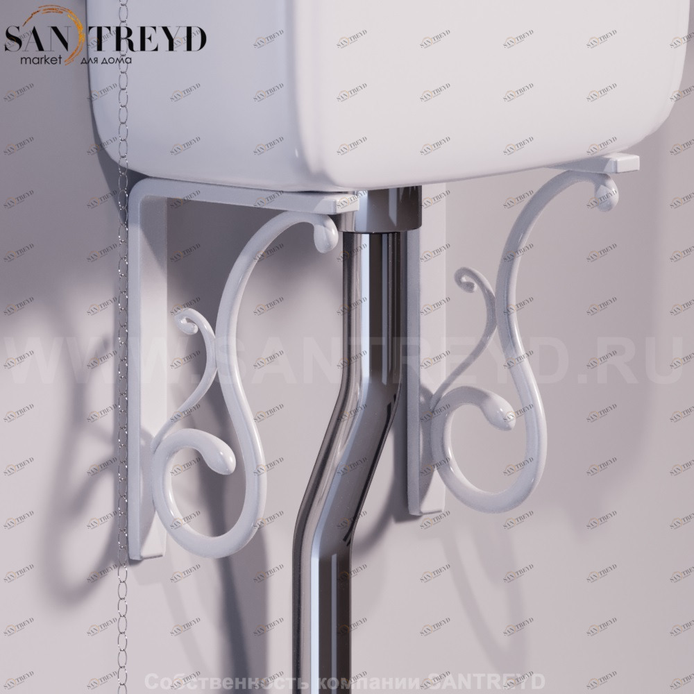 Кронштейны металлические для бачка LANTE белые Simas LAMNBIANCO