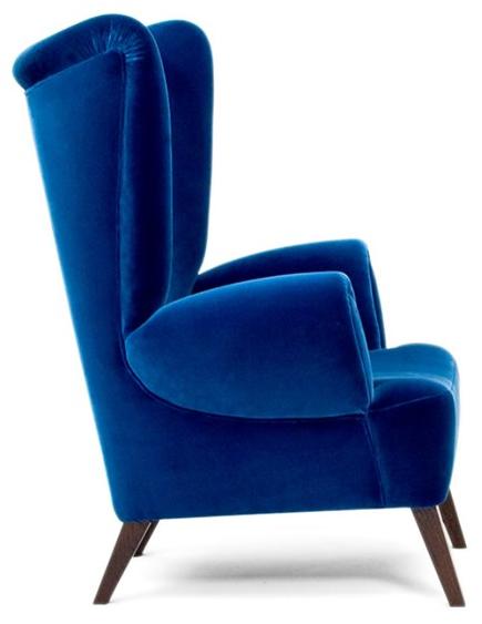 Mytto Мягкое бархатное кресло с подлокотниками Larforma sun-id-1451577 - Вид №3