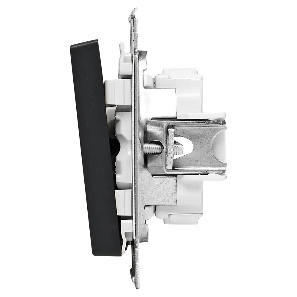 Переключатель встраиваемый Systeme Electric AtlasDesign 2 клавиши цвет базальт STLM-2054163 - Вид №3