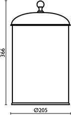 RE916 Ведро мусорное в ванную, объём: 8 л bagno&associati REGENCY Bagno & Associati - Вид №1