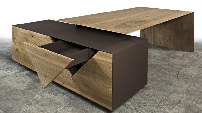 CP Parquet Прямоугольный деревянный стол с ящиками Cp lab design sun-id-1454817 - Вид №3