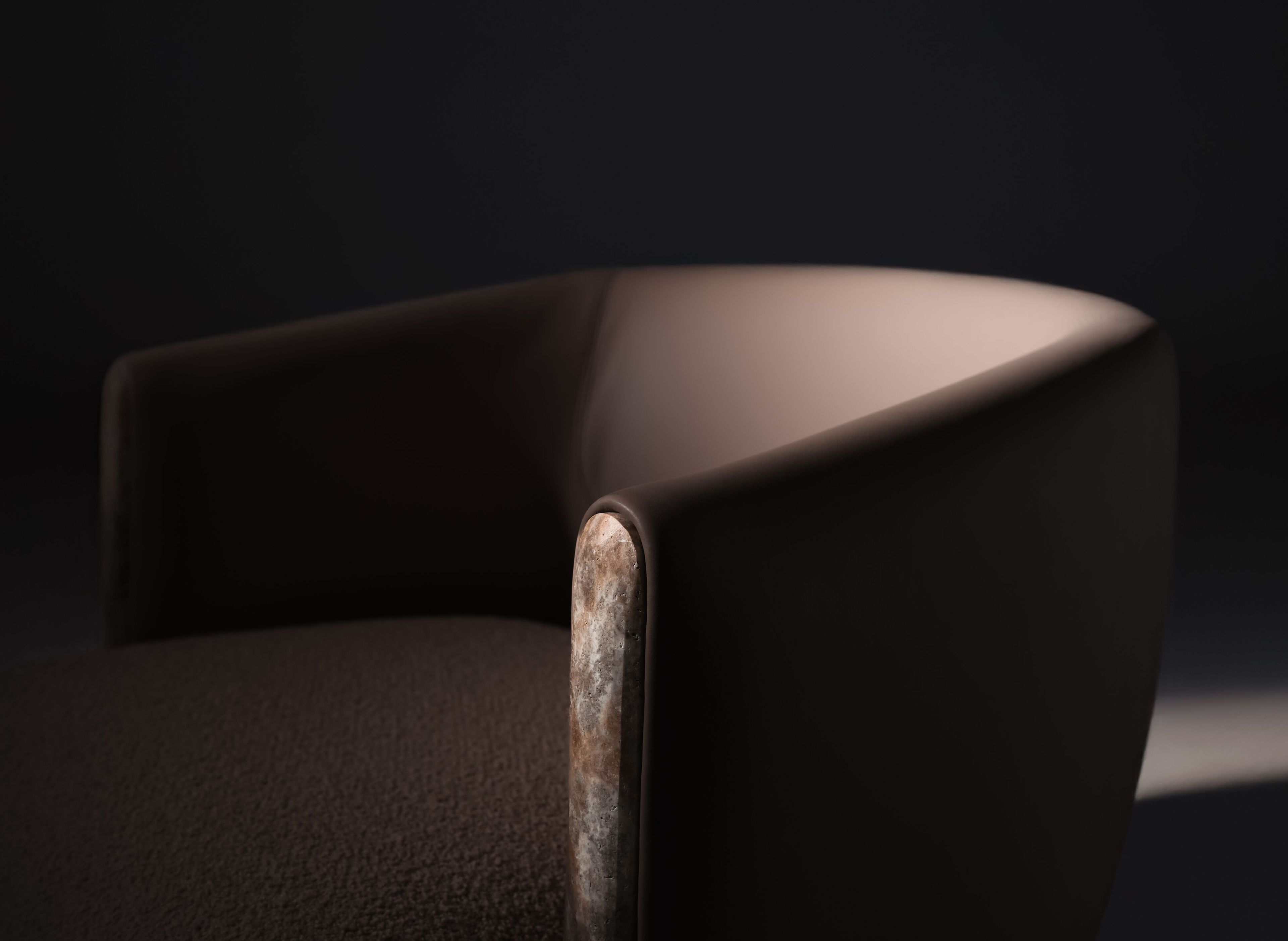 Кожаный мягкий стул Enne ANGELIT ARCH-00108665 - Вид №2