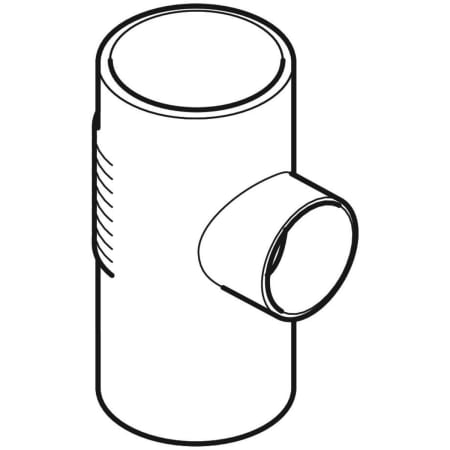 GEBERIT 308.088.14.1 Тройник Geberit Silent-db20 88,5°  - Вид №1