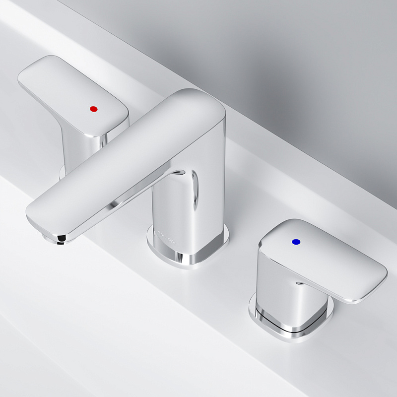 F7008000 Смеситель для умывальника 3-x секционный шт AM.PM Spirit - Вид №2