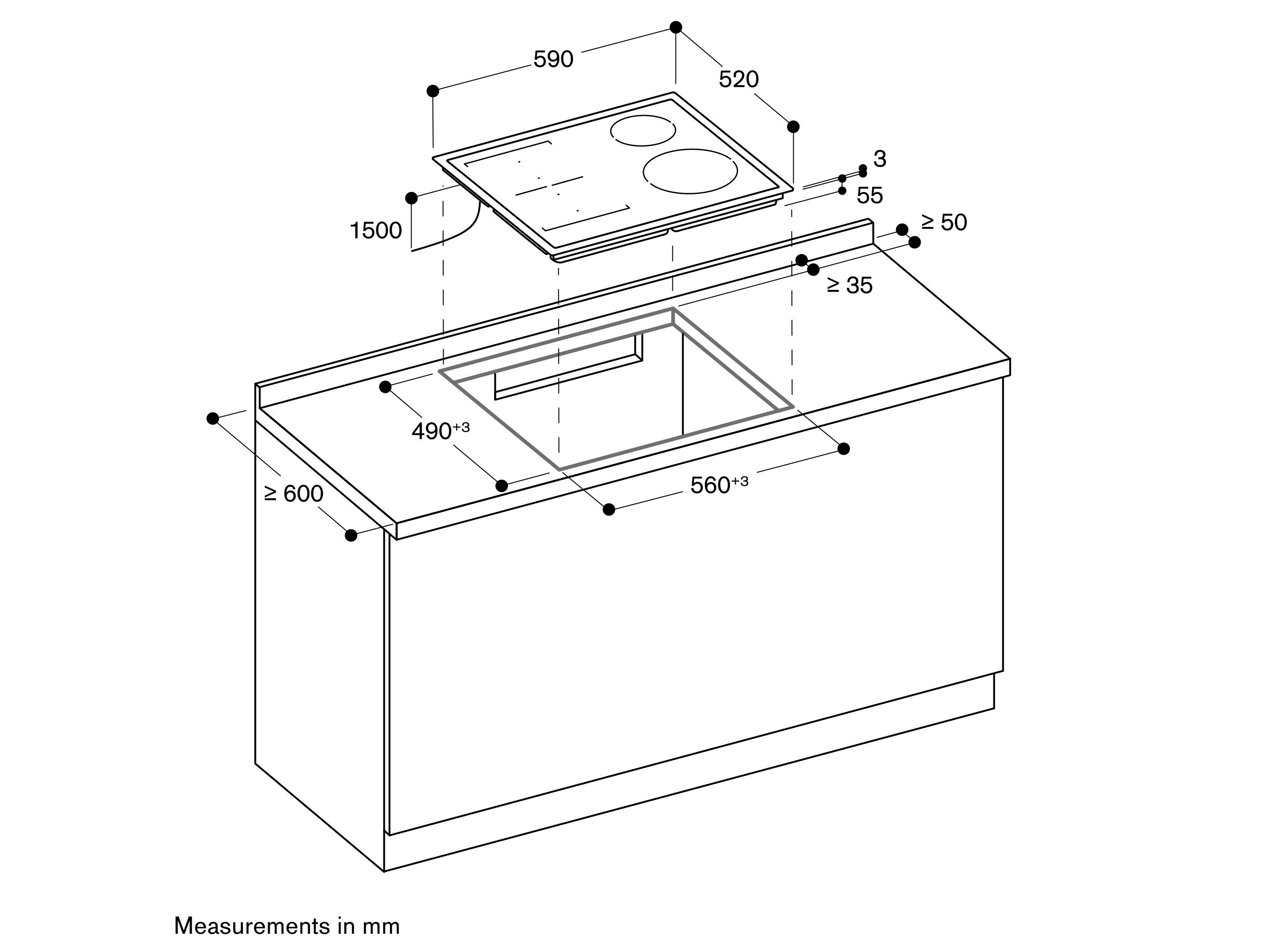 Керамическая индукционная плита semi Wire top GAGGENAU серия 200 ARCH-00059904 - Вид №2