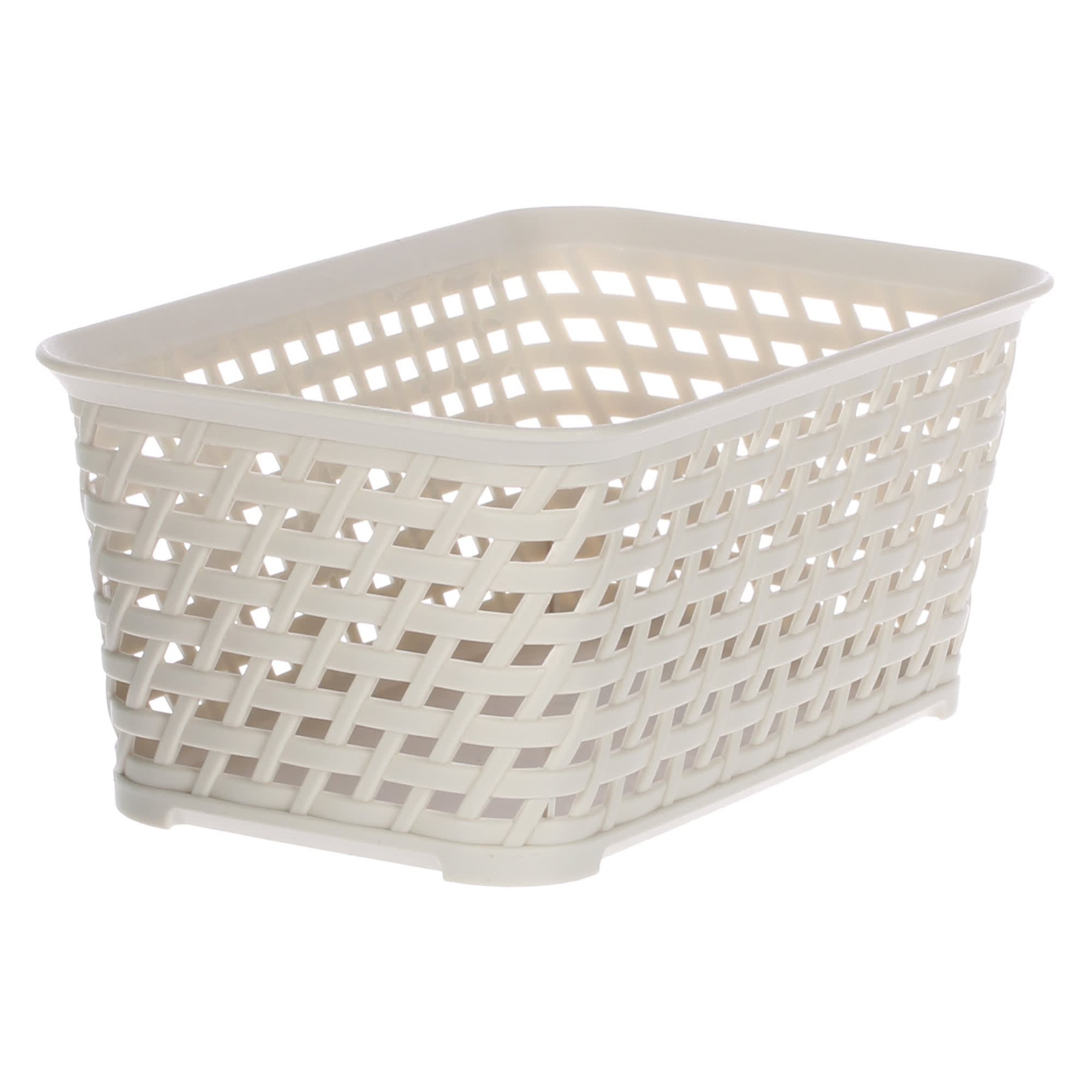 81979770 Корзина для хранения «», 2.2 л, 24х15х10 см, цвет белый Ротанг Santreyd 