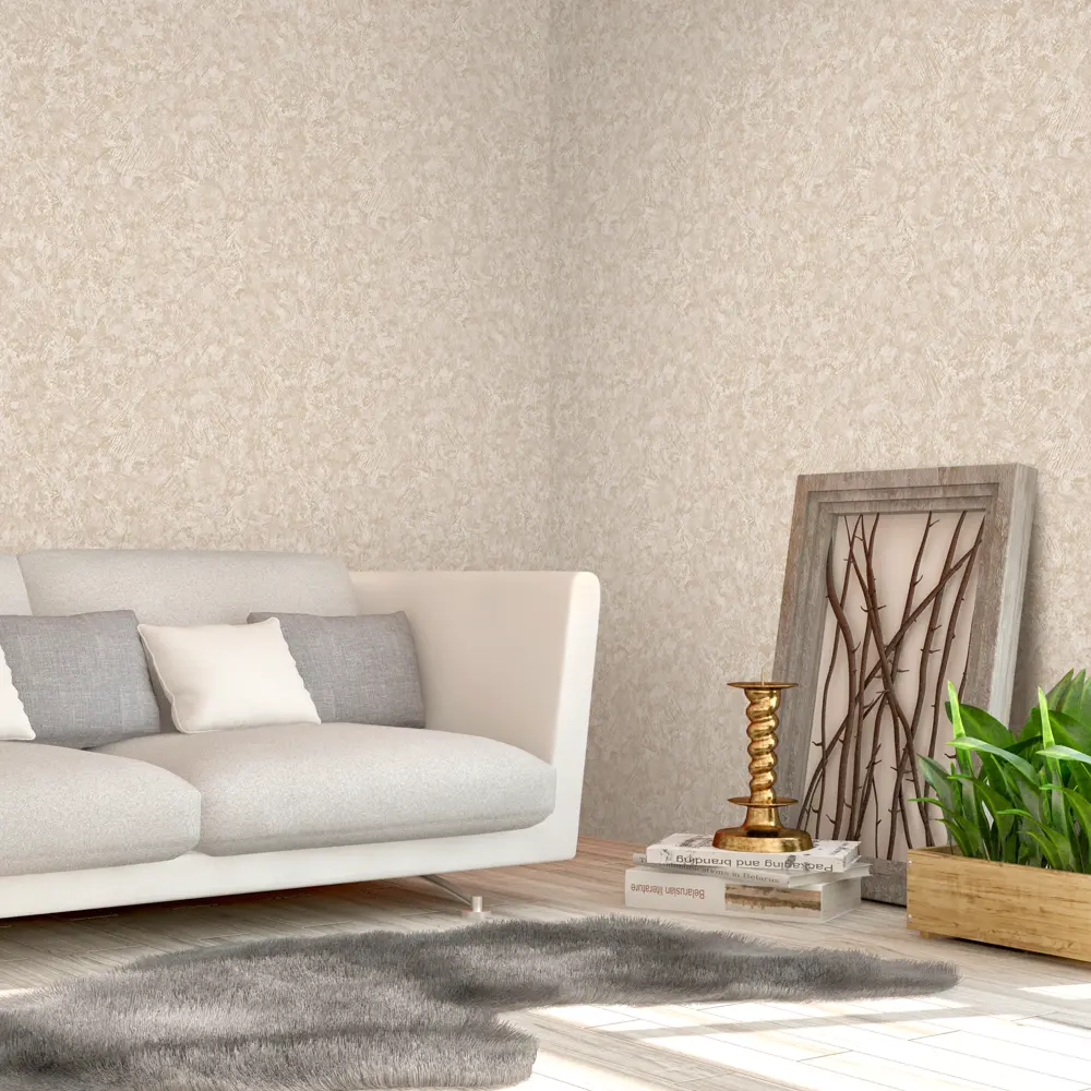 Обои бумажные Renowa Лофт бежевые 0.53 м 79012 STLM-2151611 - Вид №4