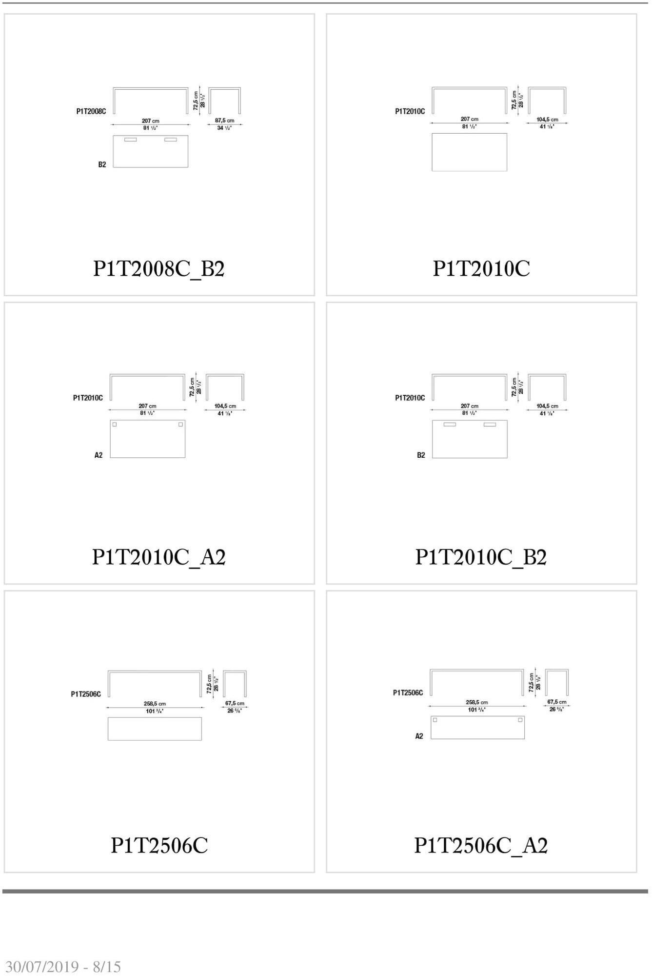 B&B Italia Project Прямоугольный письменный стол из стекла Progetto 1 sun-id-1450838 - Вид №7