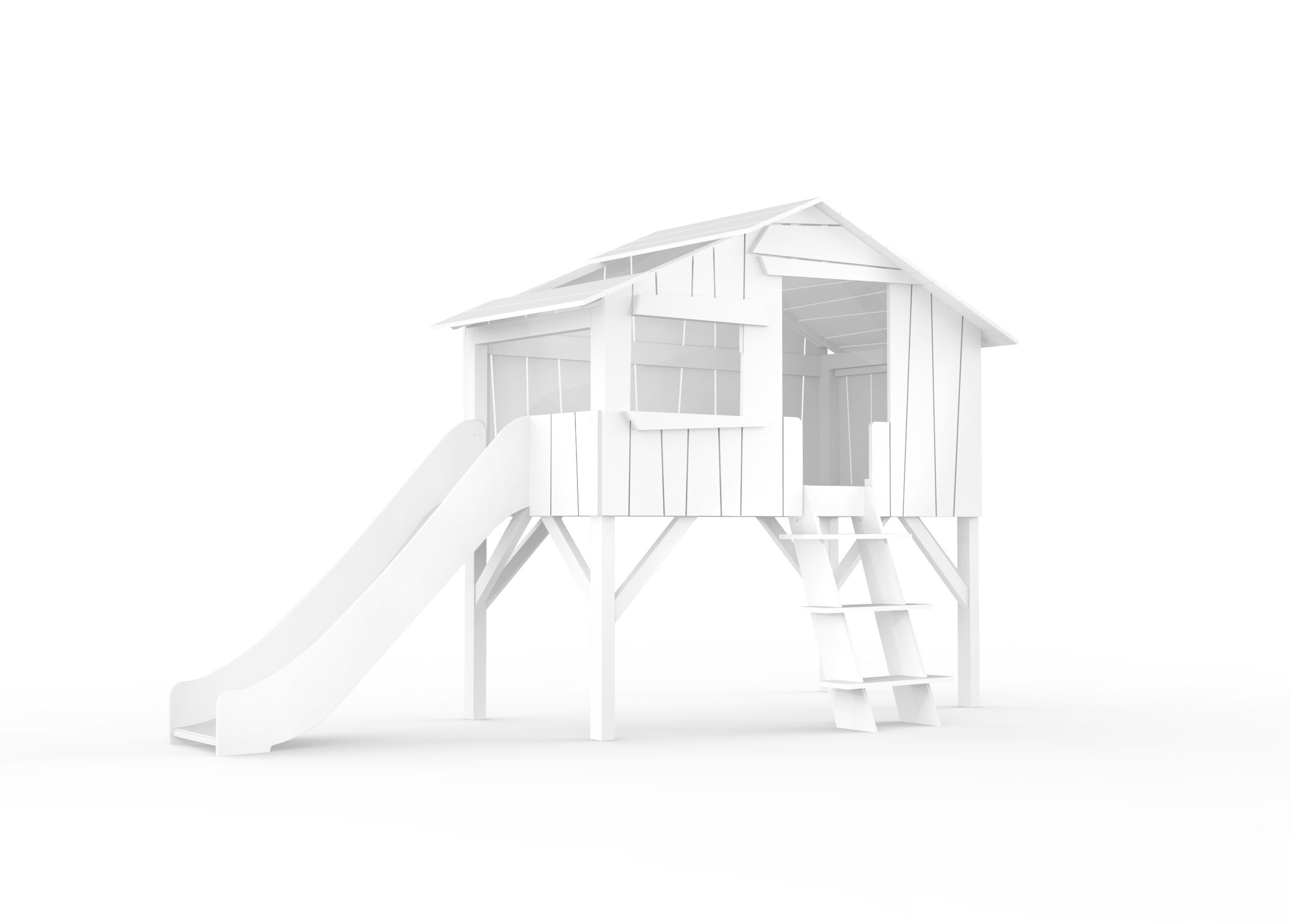 Кровать-чердак из МДФ с горкой Mathy by Bols TREEHOUSE BEDS &amp ARCH-00138368 - Вид №9