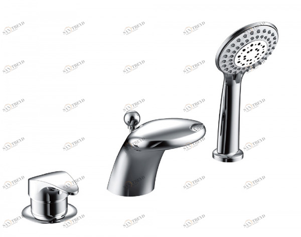 Встраиваемый смеситель на 3 отверствия COBRA F5140197CP-1-RUS bravat