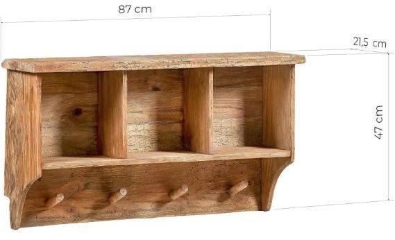 Arrediorg.it® Настенная вешалка из массива дерева Woodside Ah324 hanger  - Вид №1