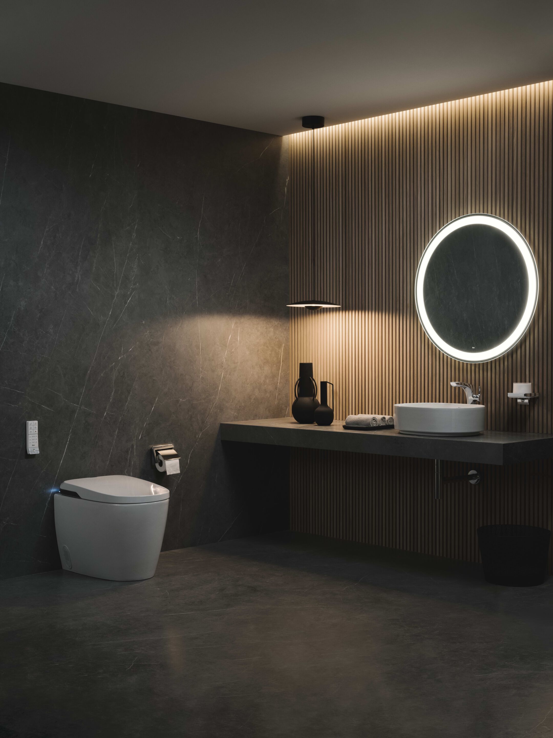 Круглое зеркало со встроенным настенным освещением Roca IRIDIA 81233 ARCH-00114011 - Вид №2