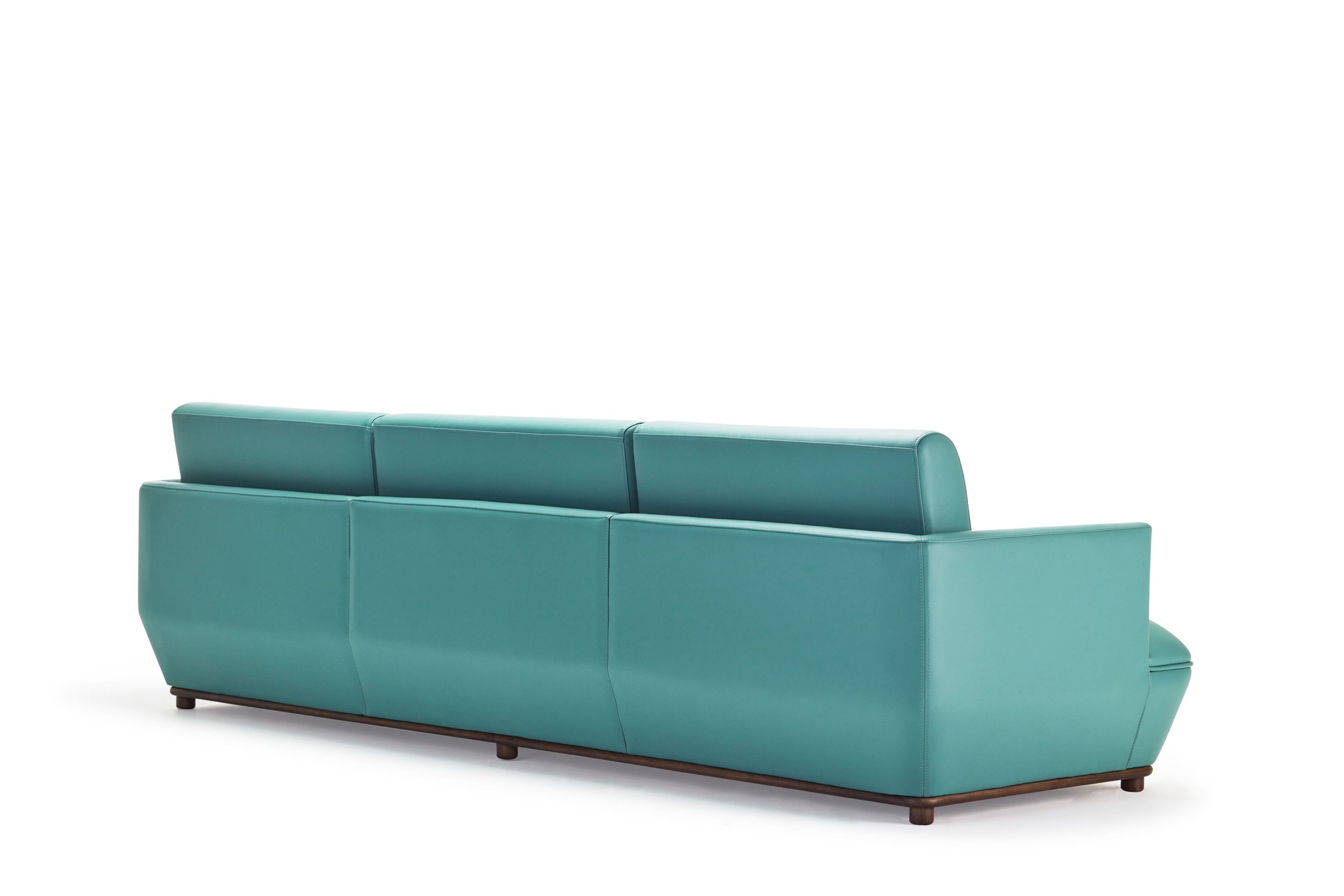 4-местный кожаный диван Papell Design ARCH-00123344 - Вид №3