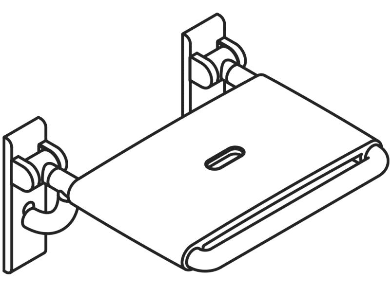801.51.217 складное сиденье HEWI Serie 477/801  - Вид №17