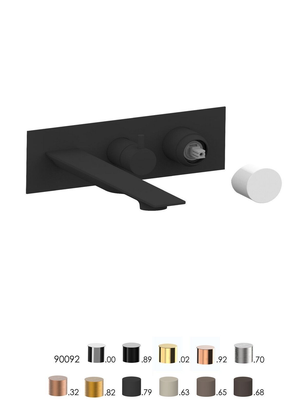 Встраиваемый однорычажный смеситель для ванны с ручным душем Rubinetterie Frattini отдельная эстетика ARCH-00118361 - Вид №6