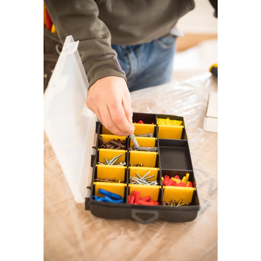 Органайзер Stanley Essential 11 для мелочей 4.6х27.2х18.9 см, цвет чёрный/жёлтый STLM-2052649 - Вид №5