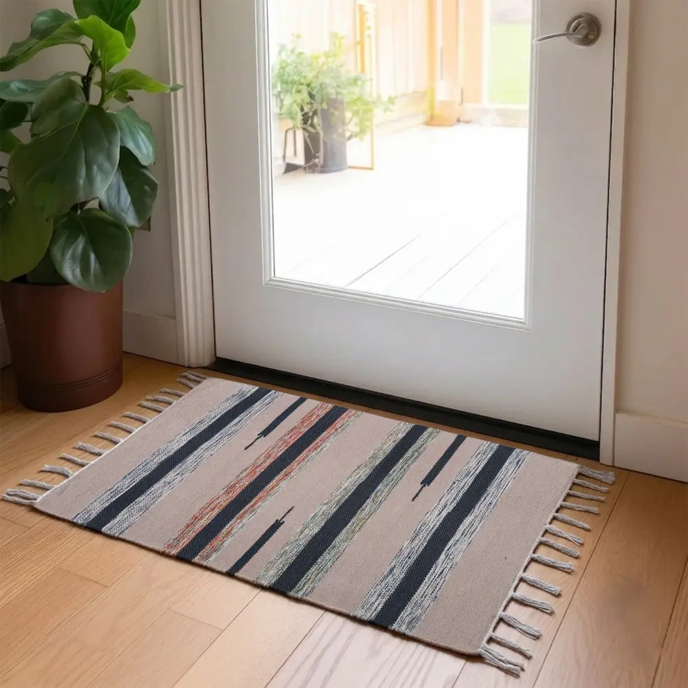 Коврик декоративный KREAFORTA Mysore 50x80 см хлопок разноцветный STLM-2121843 - Вид №5