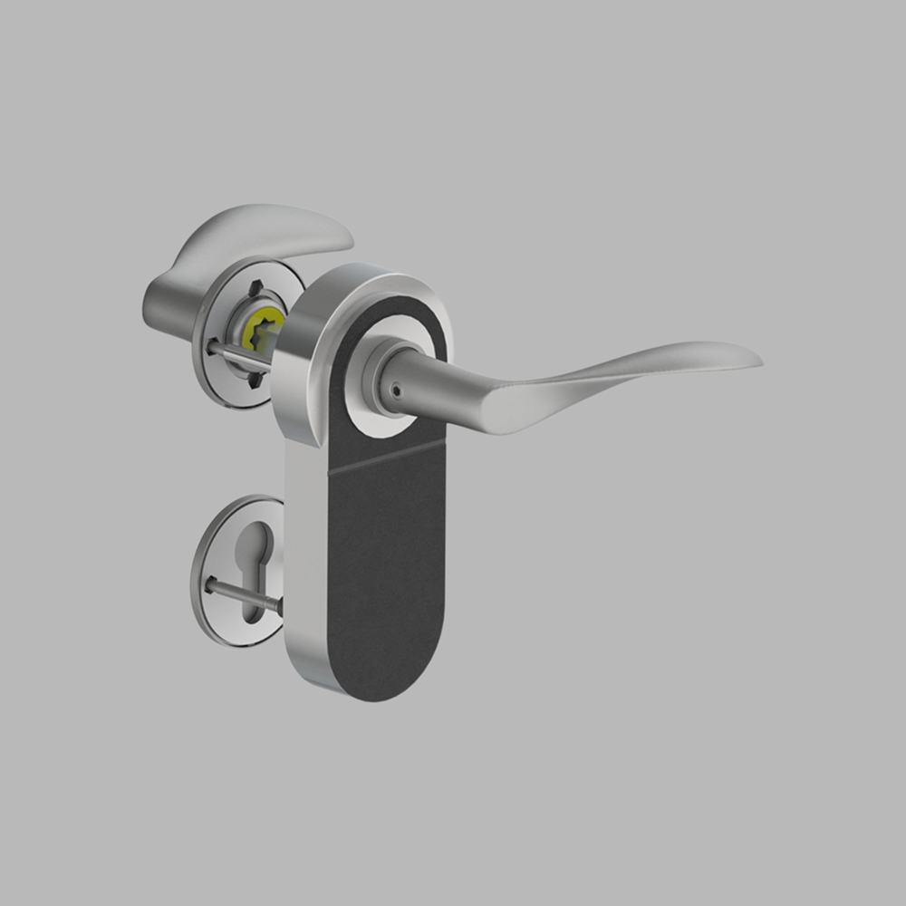 12404074931 Нажимная ручка AJ97, малая для электронного замка SimonsVoss, DINd line Arne Jacobsen 