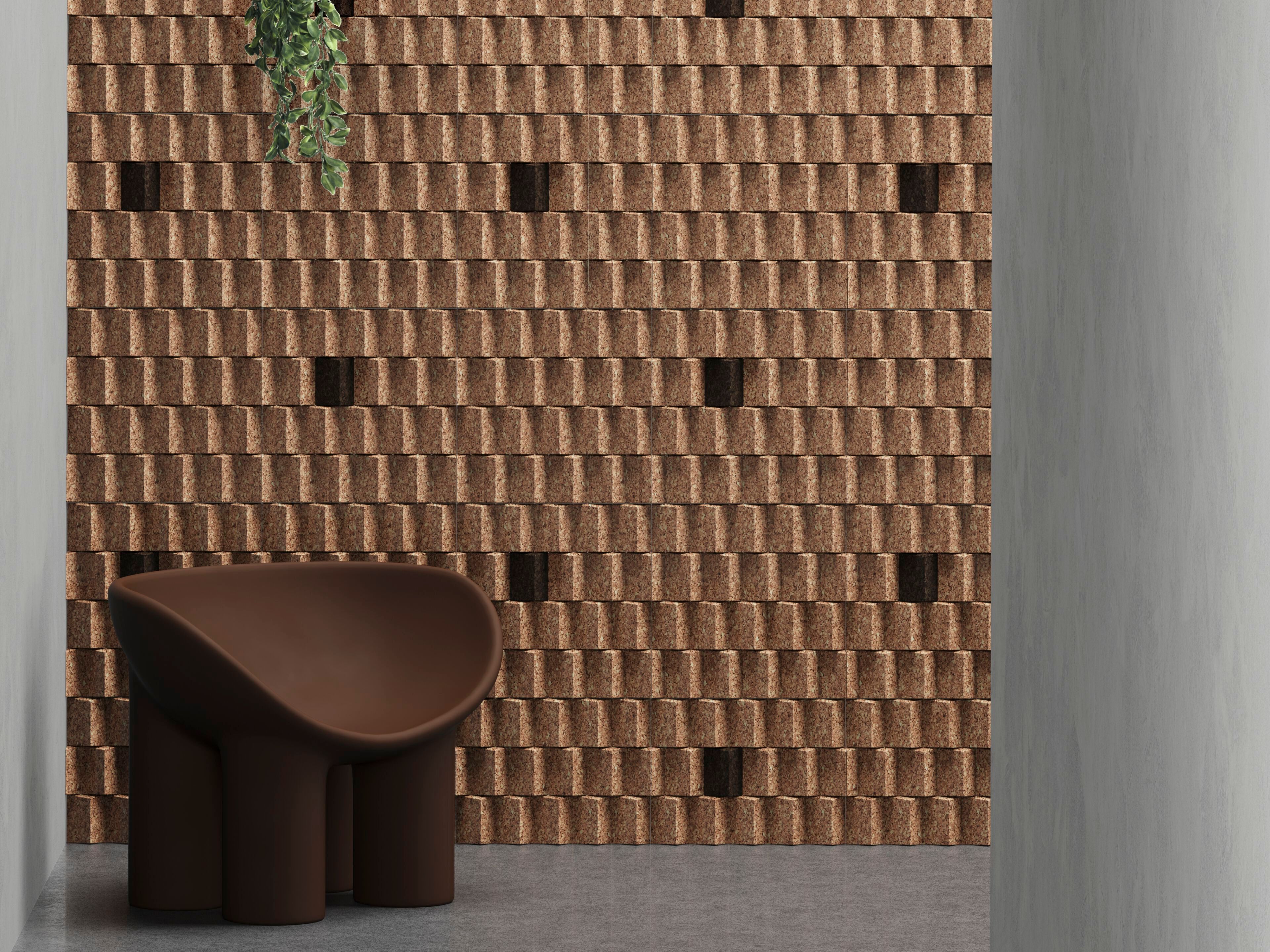 Акустическая панель из пробки GREENMOOD BRICKX ARCH-00107348