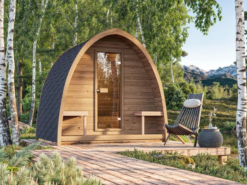 Деревянная сауна на открытом воздухе Saunamo POD ARCH-00016143