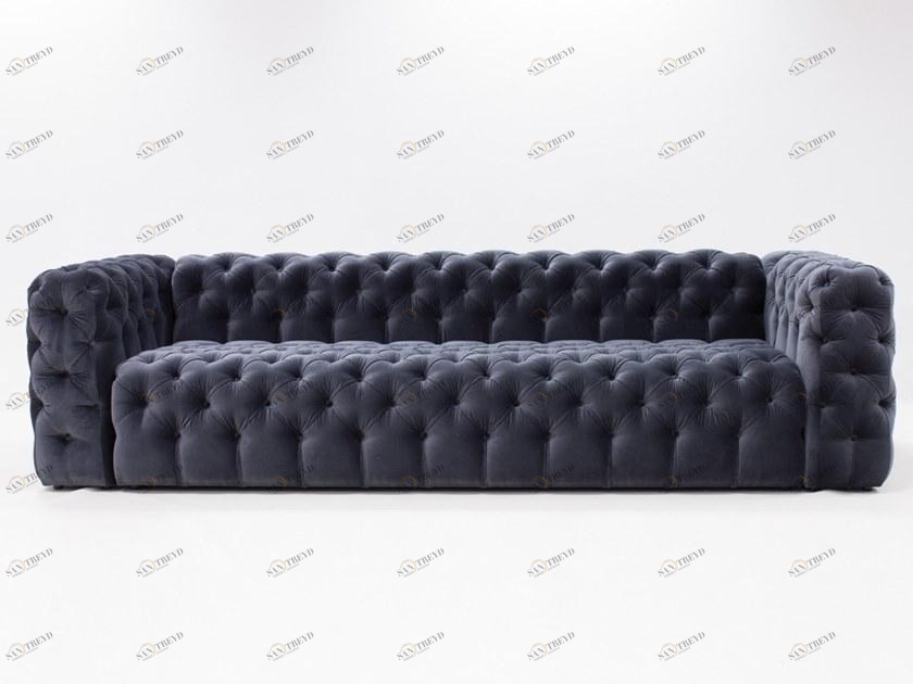 CREARTE COLLECTIONS Стеганый велюровый диван 4 мест Capiton contemporain 15