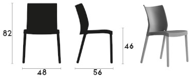 Capdell Штабелируемый стул из полипропилена sun-id-1356668 - Вид №5
