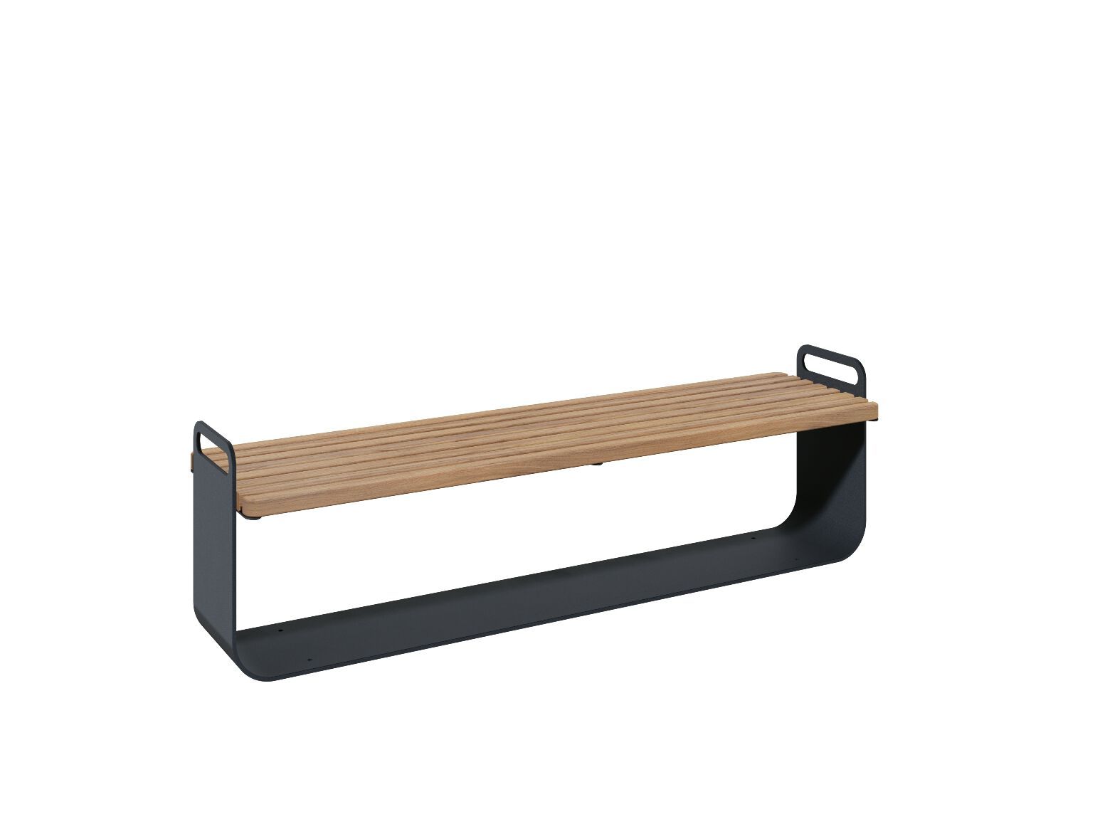 Стальная и деревянная скамья без спинки amop Grip ARCH-00099935 - Вид №1