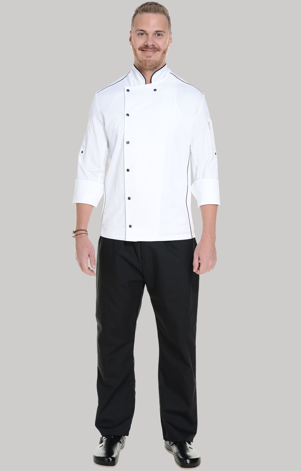 62614 Китель поварской white RICON  Одежда для поваров  размер 48 (M)  - Вид №11