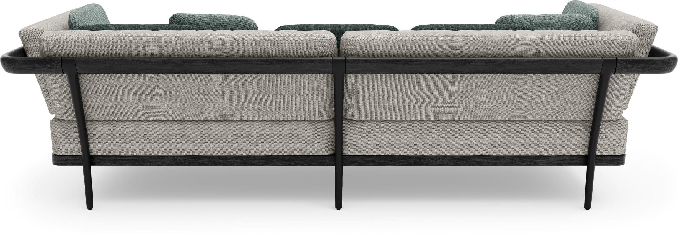 MNST1195 3-х мест. teak nero черный Manutti Flex - Вид №1